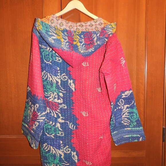 ✨ One-of-a-Kind Kantha Quilted Jacket ✨ - Picture 2 of 5